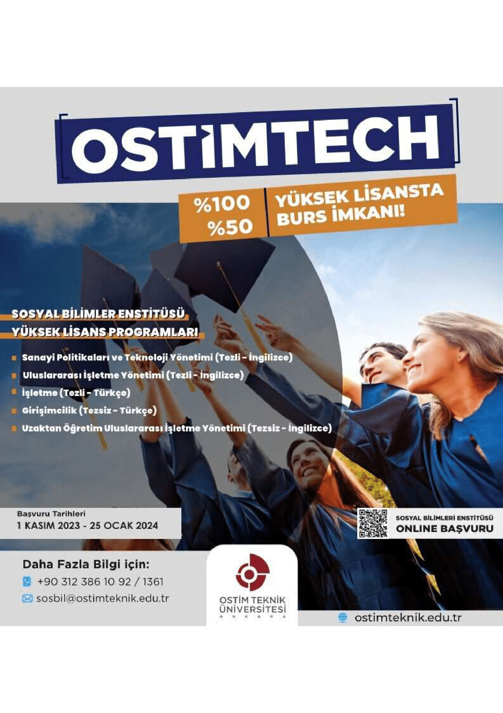 Ostim Technical University Graduate Programs – Enerji Mühendisliği Bölümü